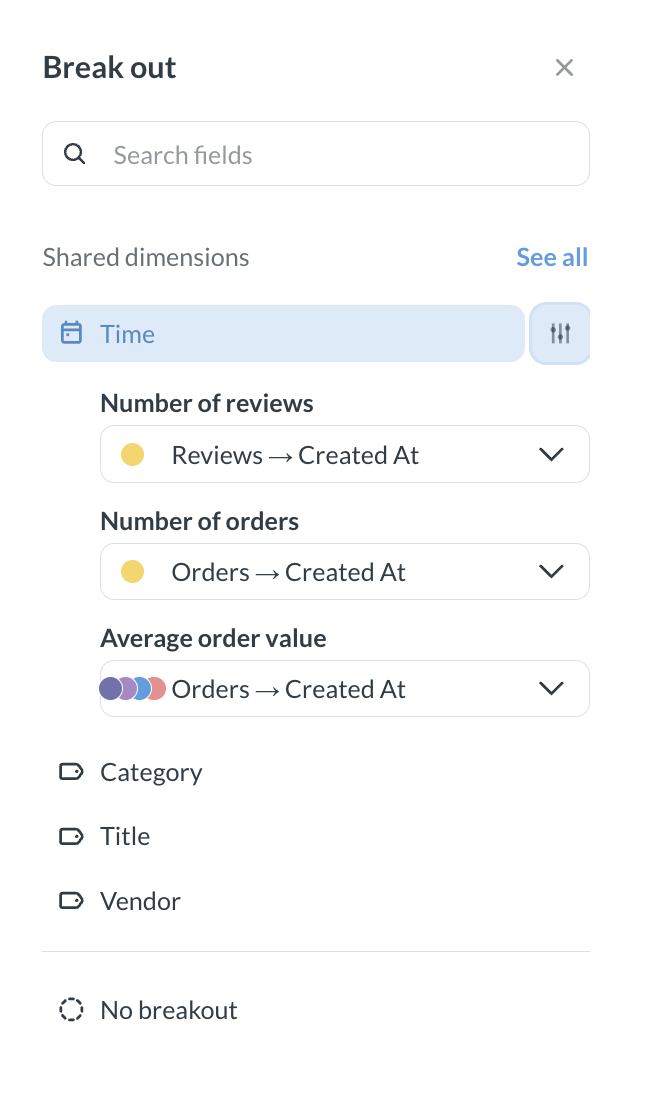 Metrics explorer time bucket comparison